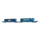 AAE Containerdraagwagen Sffggmrrss 36 APL+ Hanjin (H0)